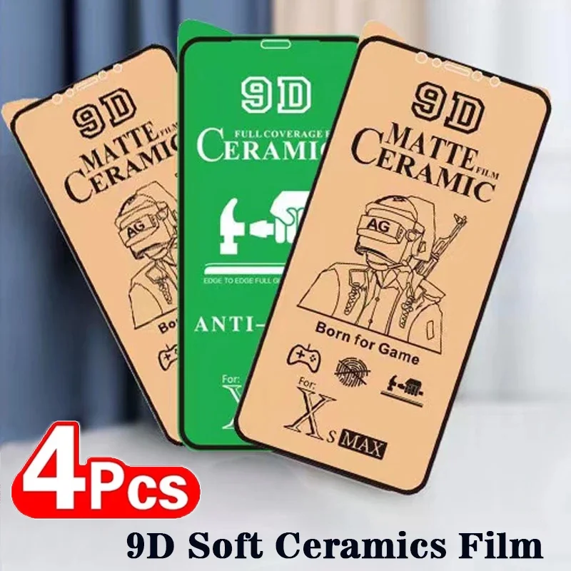 

Мягкая матовая керамическая пленка 9D для iPhone 13 11 12 14 Pro Max Mini 8 7 Plus, Защита экрана для IPhone 14Plus XS MAX X XR, не стекло