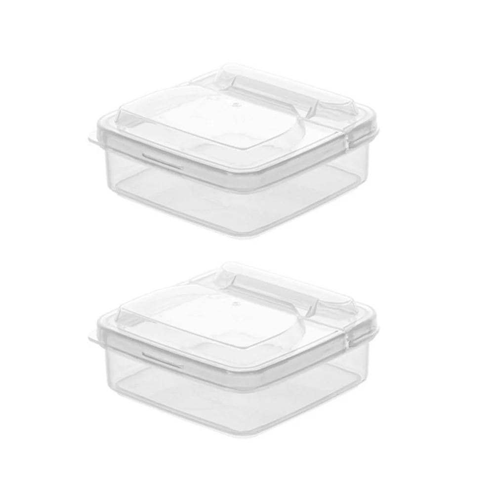 

2Pcs Box Multi-function Butter Container Household Fruit Box Convenient Cheese Container for Cheese Fridge Fruit