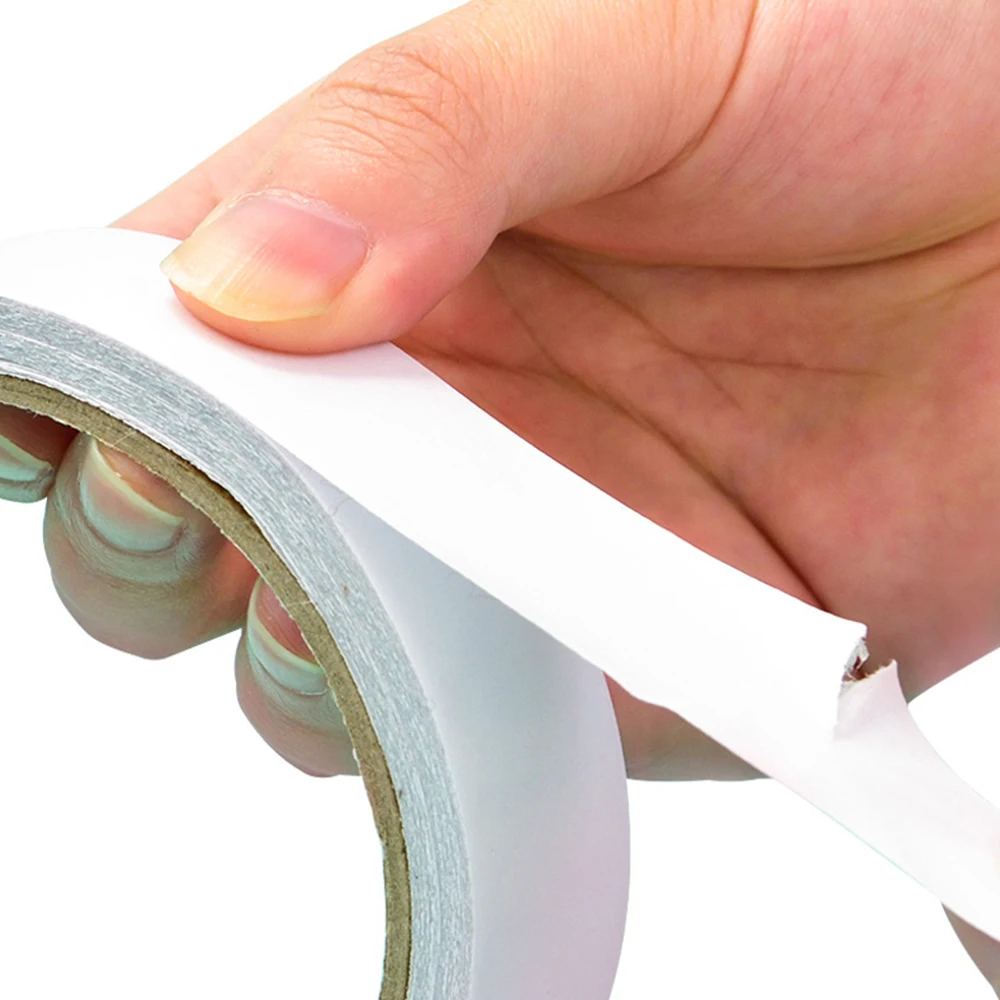 

8M White Super Strong Double Sided Adhesive Tape Paper Strong Ultra-thin High-adhesive Cotton Double-sided Tape for Home Office