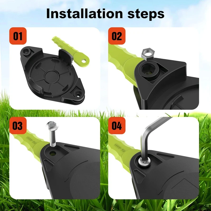 głowica trymera z plastikowymi ostrzami do maszynek Ryobi 18 В 24 i 40 RY40210 RY40210A 10 Quickload