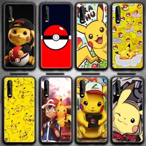 Pocket Monsters Pokemons Pikachu Phone Case for Huawei P20 P30 P40 lite E Pro Mate 40 30 20 Pro P Sm