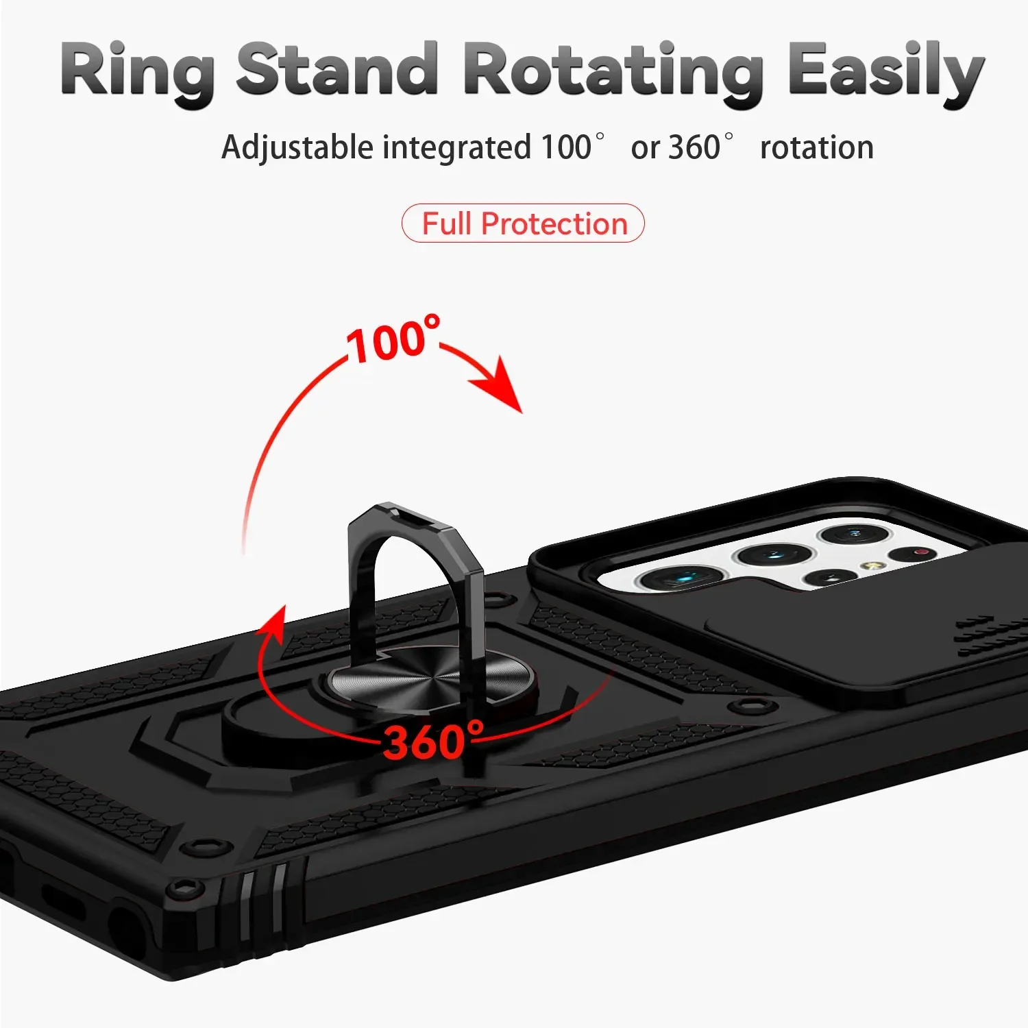 Защитный чехол-подставка для Samsung Galaxy S24 Ultra S23 Plus S22 S21 FE S20 5G S 24 22 21 23 Двухслойные