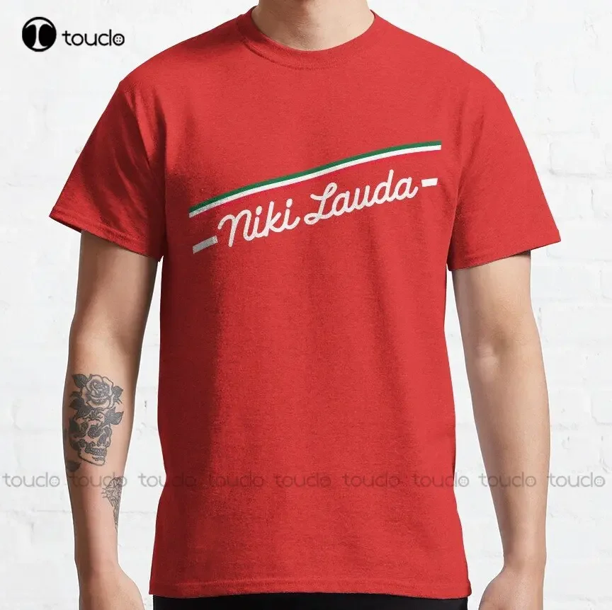 Niki Lauda Classic T-Shirt Custom Aldult Teen Unisex Digital Printing Tee Shirts Funny Art Streetwear Cartoon Gift