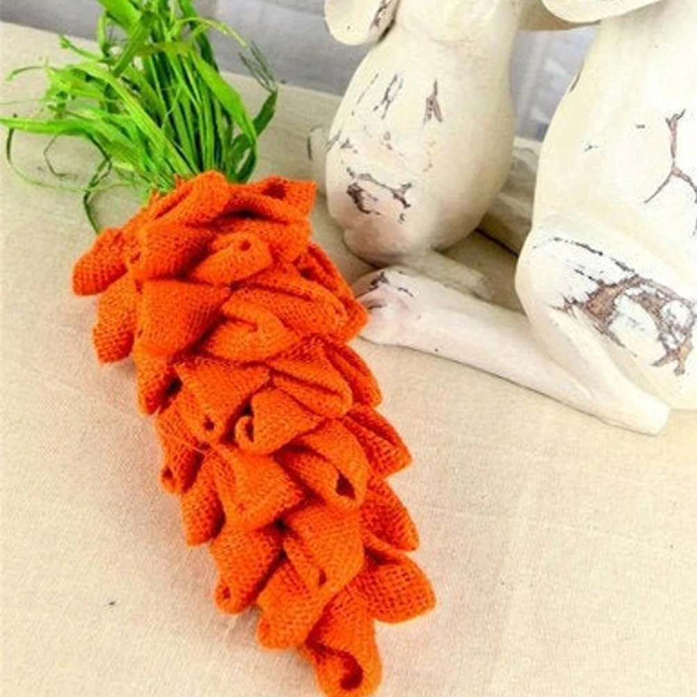 

Пасхальные подвесные украшения в виде моркови, мешковины, моркови, крафтовое украшение для Пасхальной морковки, домашние украшения для кух...