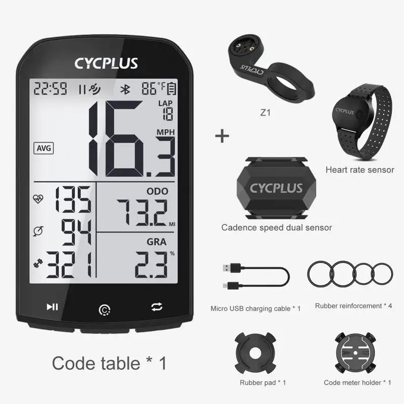 

Велосипедный компьютер CYCPLUS M1, беспроводной GPS Спидометр, Горный Дорожный велосипед, секундомер, Bluetooth 5,0 ANT + велосипедный компьютер для XOSS Zwift