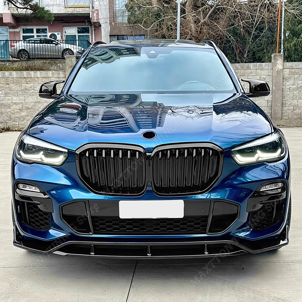 Фото Глянцевые черные накладки на боковые зеркала заднего вида для BMW X3 X4 G01 G02 X5 X6 G05 G06 X7 G07 2018-2026, модифицированные, стилизованная отделка №2