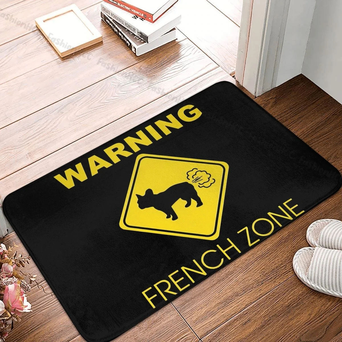 

Lovely Dog Animal Pets Anti-Slip Doormat Bath Mat Warning Bulldog Zone Floor Carpet Welcome Rug Home Decor