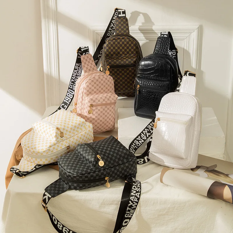 

2022 Women's Bag Wholesale Fashion and Simple Cross-body Bag Printed Women's Chest Bag Set Designer Bag