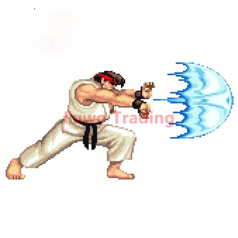 

Fuwo Trading Arcade Fighter Ryu Cover Scratches Waterproof Car Sticker Occlusion Scratch Decal Refrigerator Cartoon Car Styling