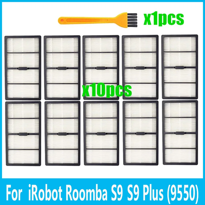 

HEPA Filters Side Brushes Replacement Parts Kit For IRobot Roomba S9(9150),S9+(9550) S Series Robot Vacuum Cleaner Accessories
