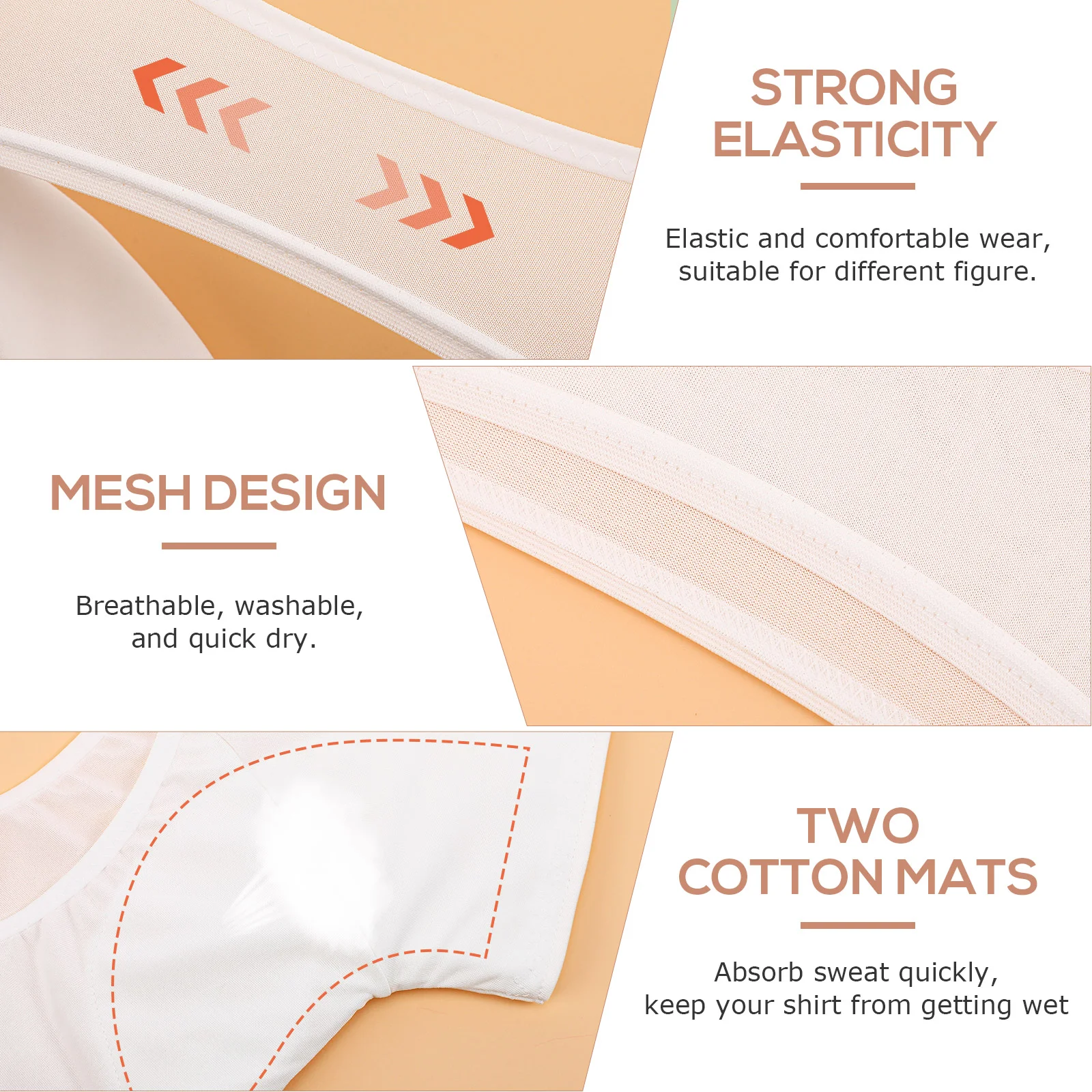 Жилет для женщин подушечки подмышек женские дышащие впитывающие танкини