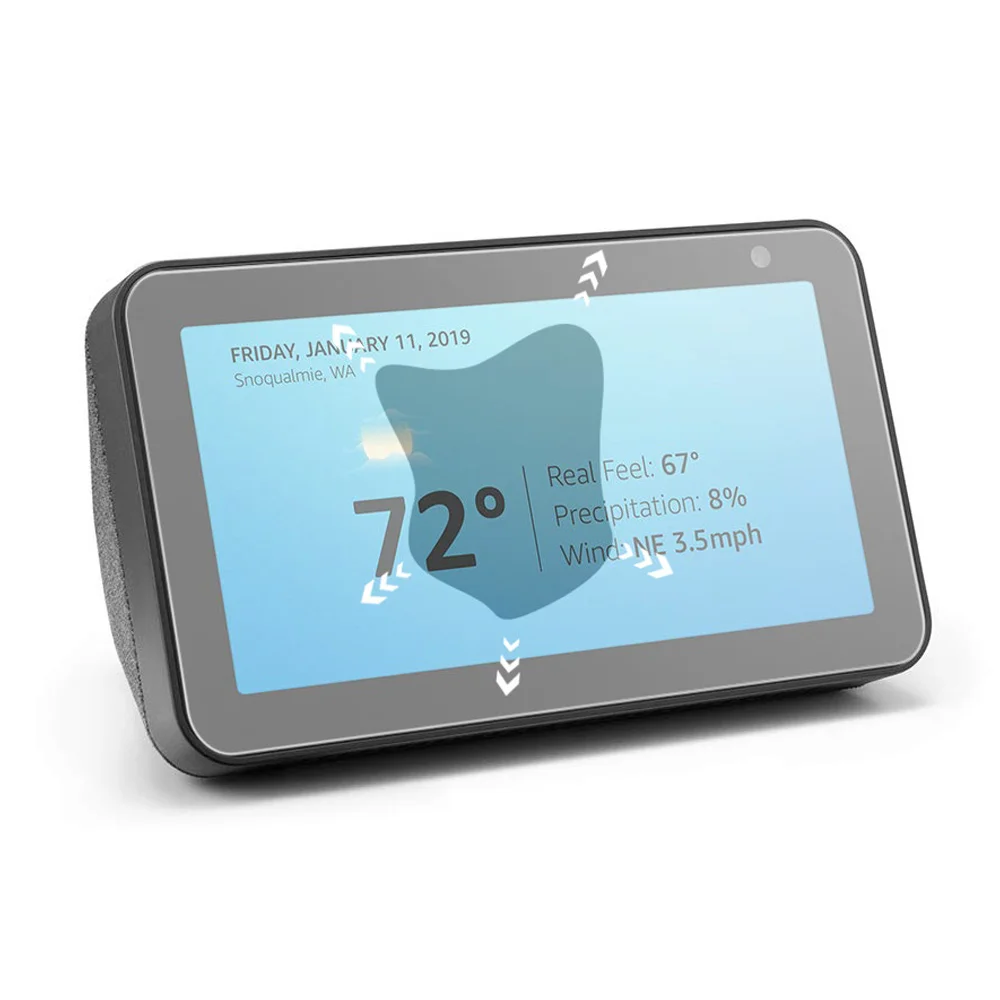 

Glass Screen Protector for Echo Show 5 Tempered Glass Clear Scratch Screen Protector Film