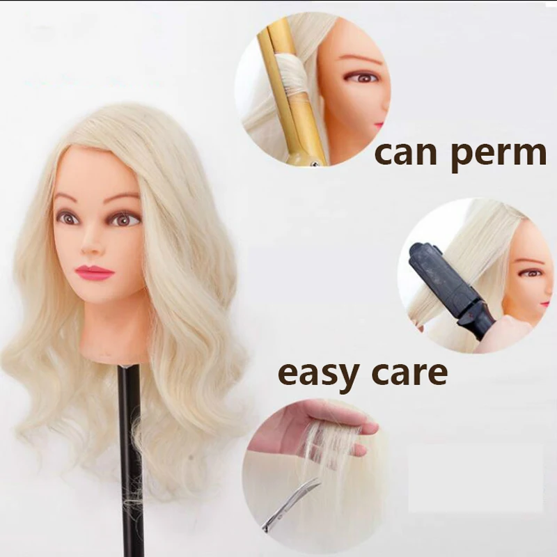 Модель головки для парикмахерской 18 дюймов искусственная головка тренировок