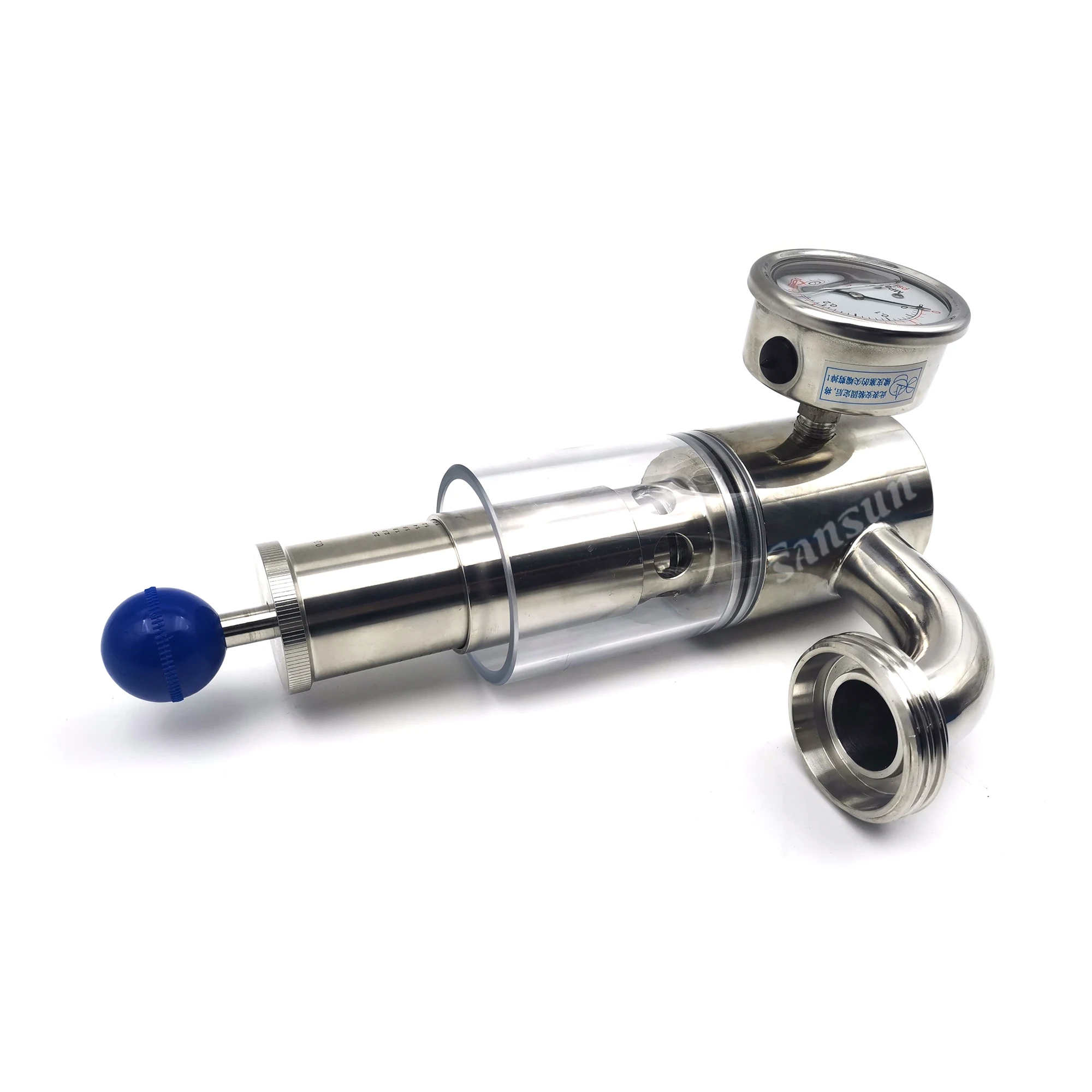 

Кран из нержавеющей стали с манометром для пивных бочек, 1,5 дюйма