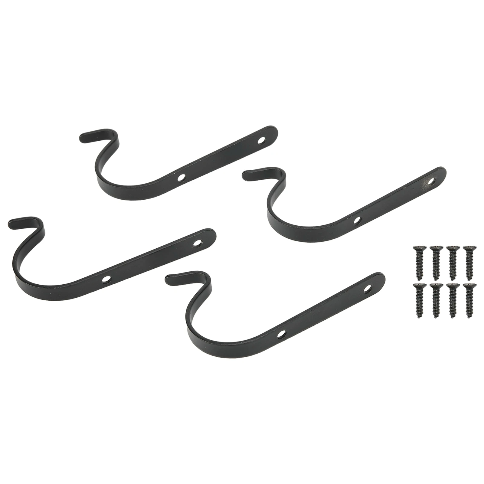 

4pcs Wall Hanging Flower Pot Support Bracket Hook Iron Hanger Plants Holder For Flower Pot Bird Feeder Garden Supplies