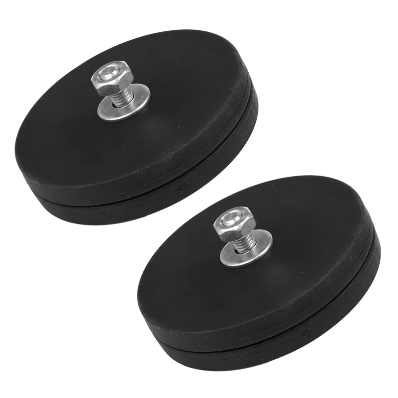 

Розница 4 шт. 45 кг Мощный Неодимовый магнитный диск резиновый Costed D88x8mm M8 поверхность с резьбой светодиодный свет камера автомобильный магнит...