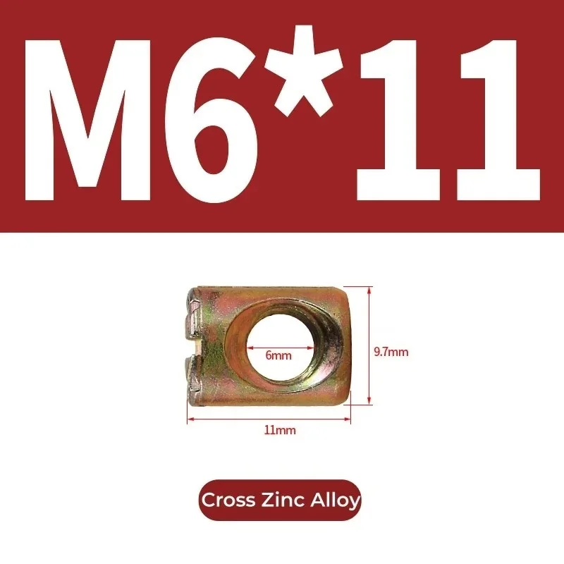 

Болты с крестообразным швом M6 M8, 10 шт., встроенная гайка для мебели, кровати, кроватки, деревянных стульев