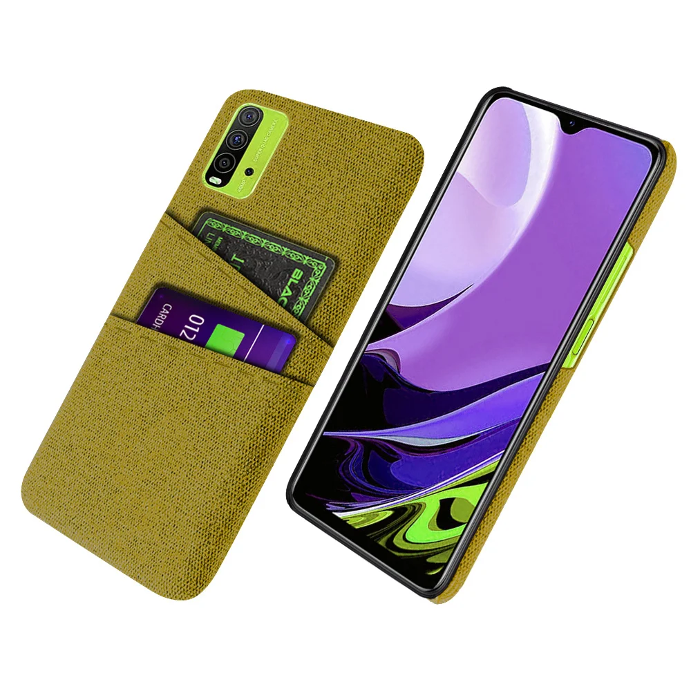 

Redmi 9T Luxury Fabric Dual Card Case for Xiaomi Redmi 9T Redmi 10 Prime 10C K50 40 Cover for Redmi 9T Redmi9t J19S M2010J19SG