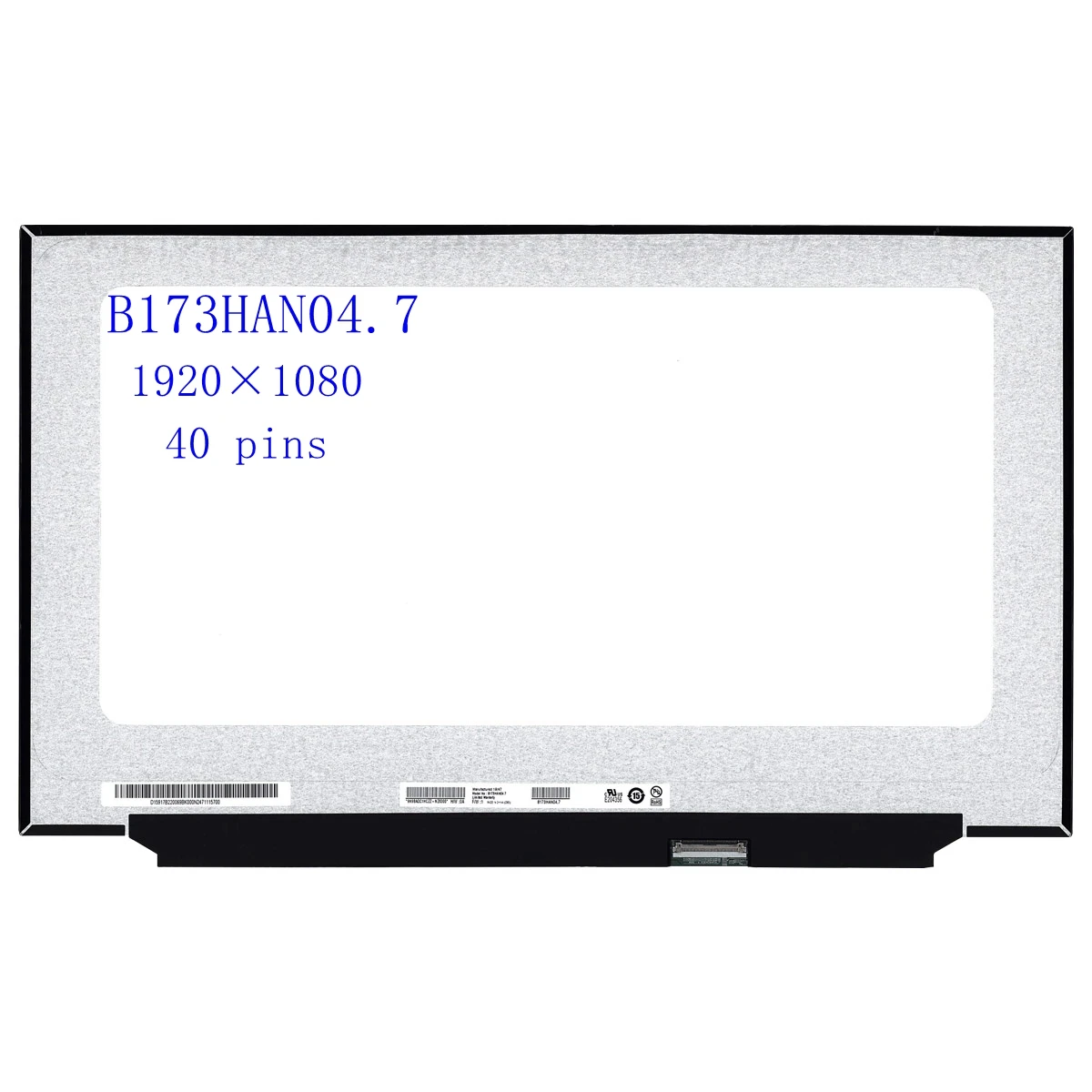 

17.3inch Laptop Screen B173HAN04.7 For MSI MS-17F2 ASUS FX706LI FX706IU LCD Matrix Display IPS Panel 40pin eDP 45% NTSC 17.3inc