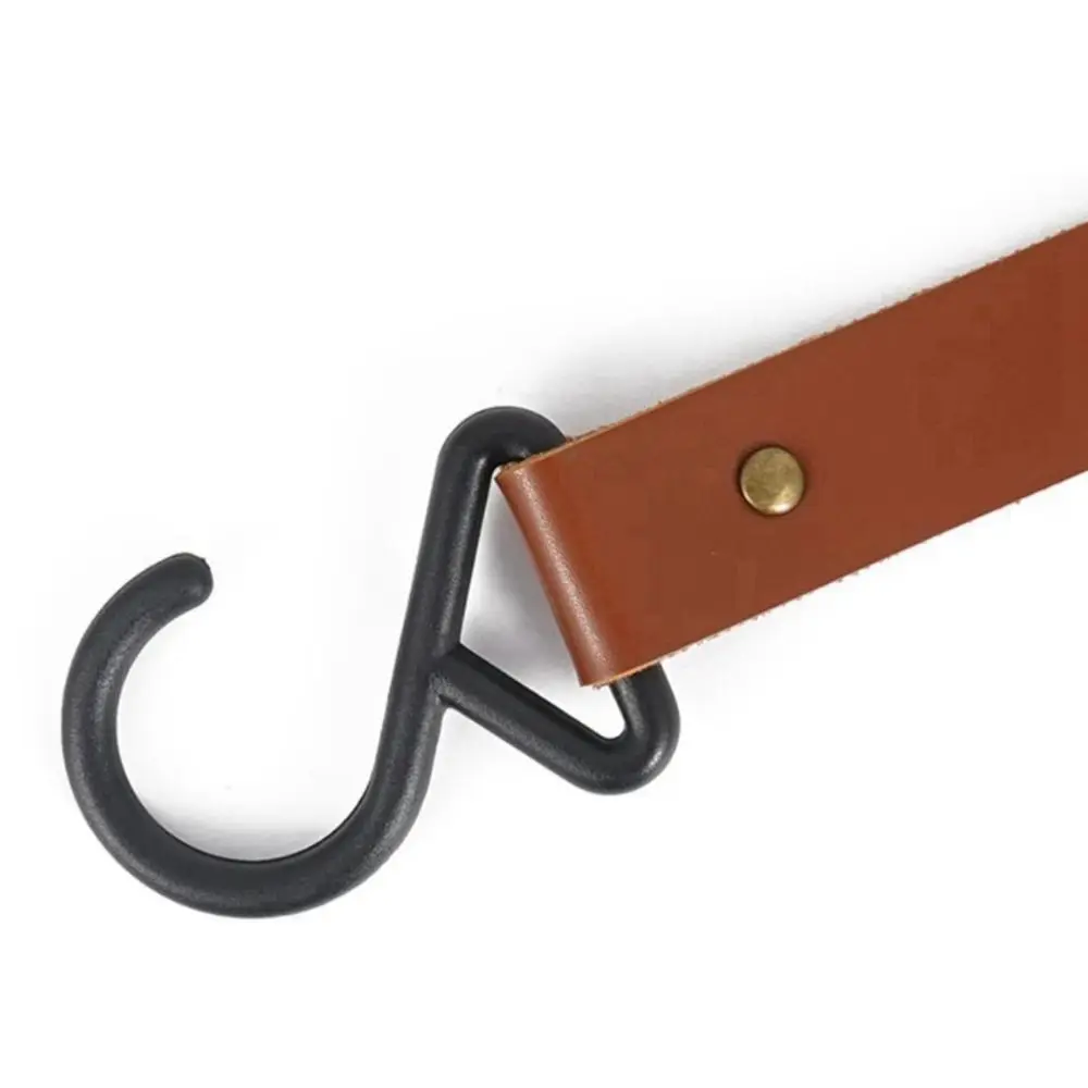 S-образные кожаные подвесные крючки треугольная стойка для хранения полка крючок