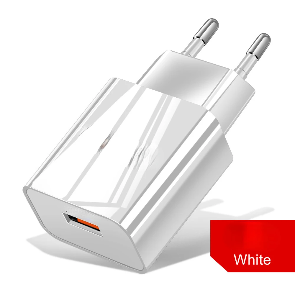 

Charger for iPhone 12 11 Pro 18W QC3.0 Smart Phone USB Quick Charge Adapter Mobile Phone Charger Adapter