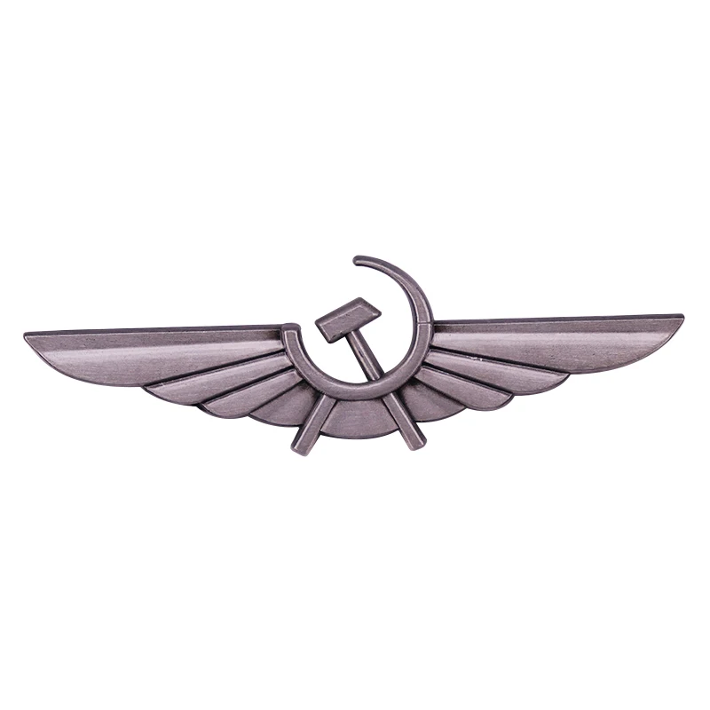 

Soviet Union Air Force Russian Wings Flying Eagle Enamel Brooch Pin Jacket Lapel Metal Pins Brooches Badges Exquisite Jewelry