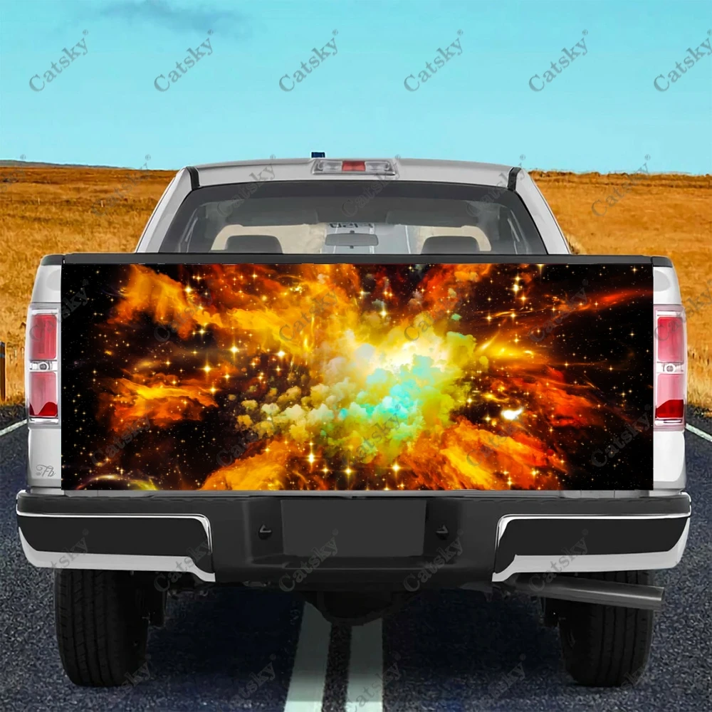 

Space Stars Colorful Truck Decals Truck Tailgate Decal Sticker Wrap , Bumper Stickers Graphics for Car Trucks SUV