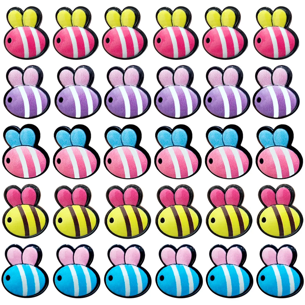 

30 шт., сменные многофункциональные кнопочные штанги в форме пчелы