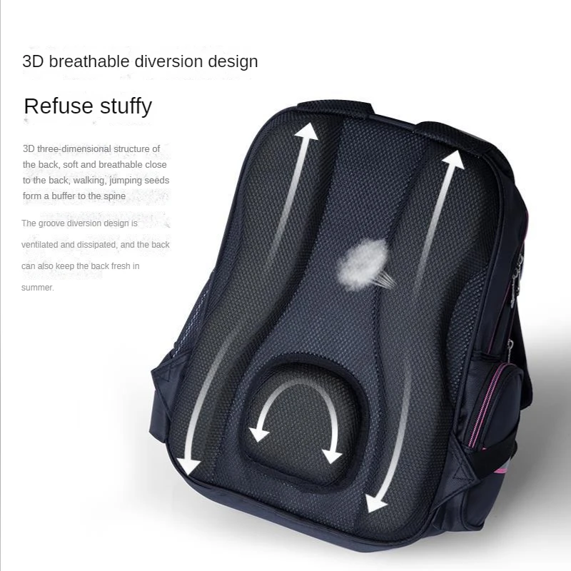 Disney Kids Backpack for Elementary School Girl Boy Cartoon Large Capacity Schoolbag Waterproof Minnie Mickey Mouse Gift