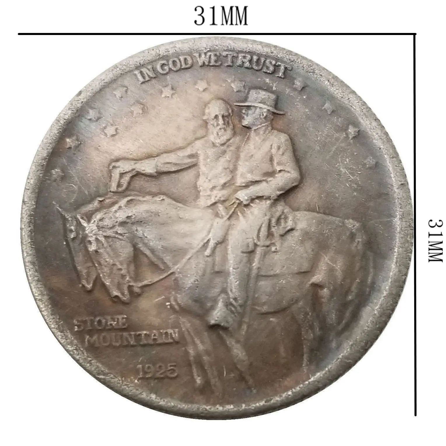 Копия 1925 доллар США старая монета маленькая модель латунная антикварная