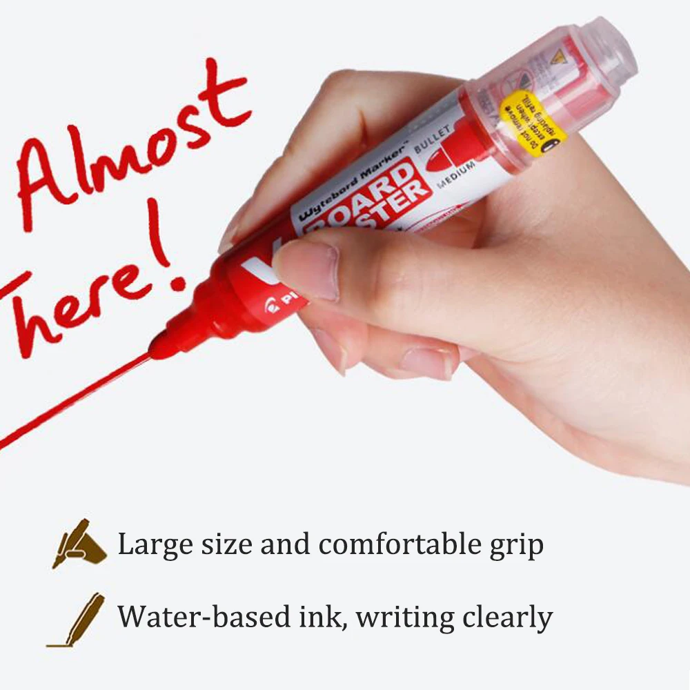 Маркер японской пилотной белой доски 6 шт./6 цветов V-образная жидкая