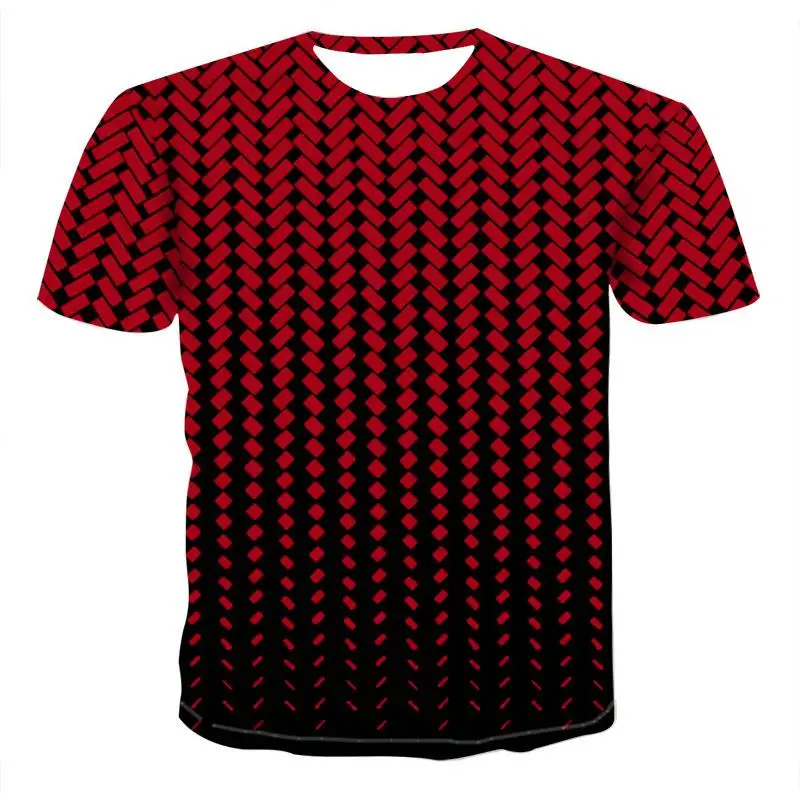 

Men's new explosive summer short-sleeved T-shirt 3D print pattern summer O-neck daily casual comfortable T-shirt