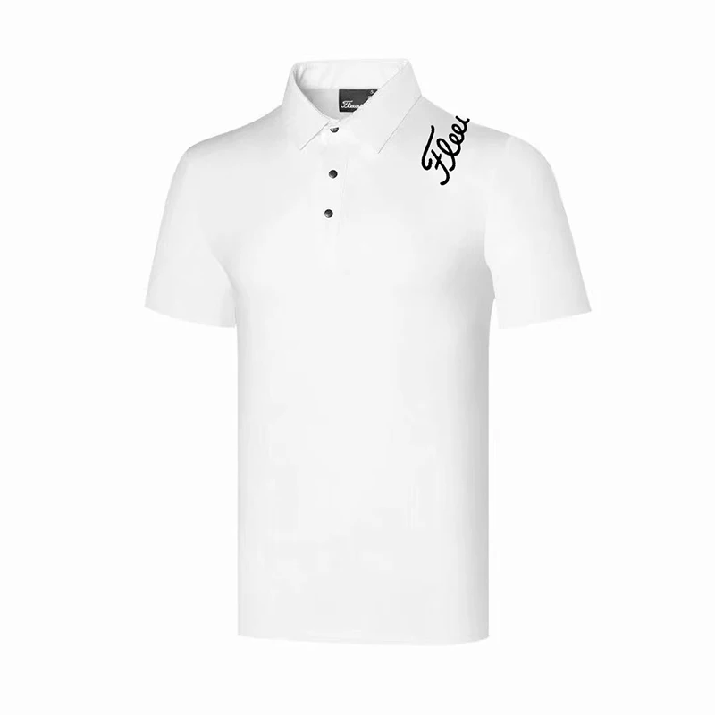 Spring Summer New Golf Shirt Men's Short-Sleeved Quick-Drying T-Shirt Polo Cloth Wear