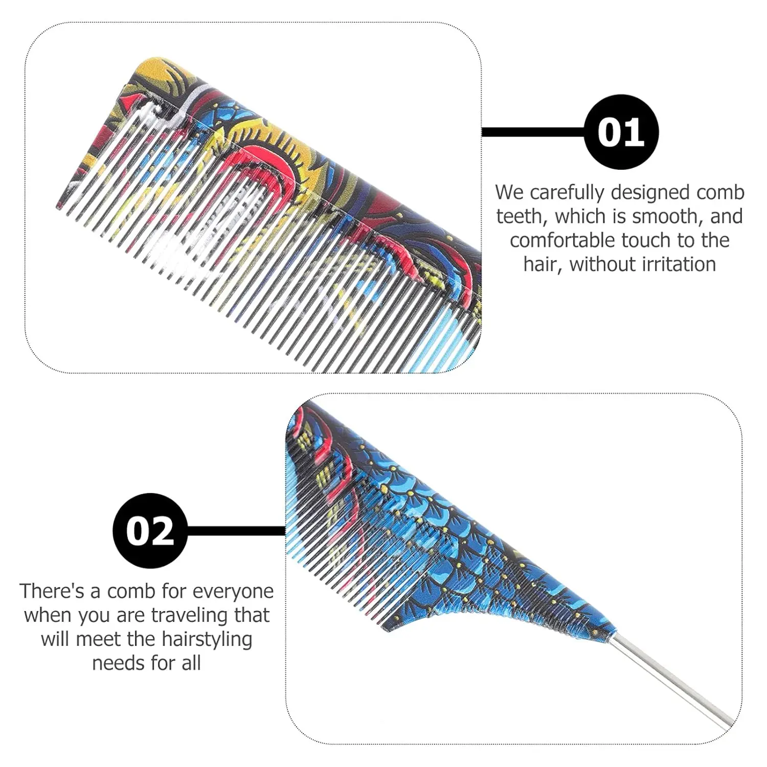 Парикмахерская расческа с китайским драконом индивидуальная для стрижки волос