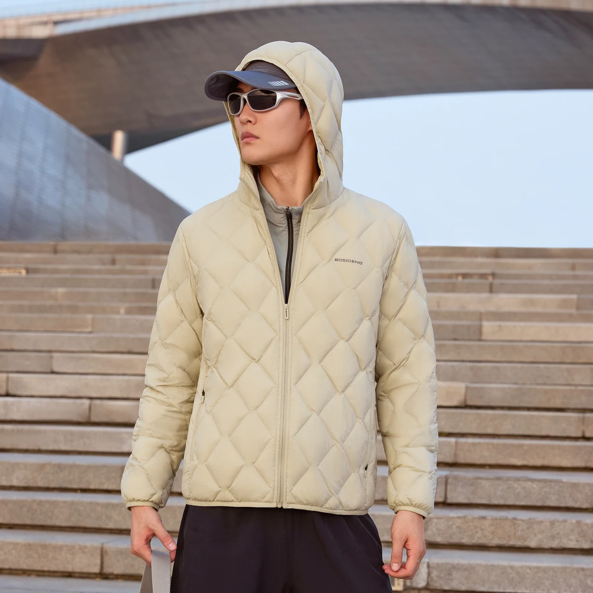 BOSIDENG пуховик для мужчин 90% гусиный пух куртка с капюшоном Теплая Куртка зимние