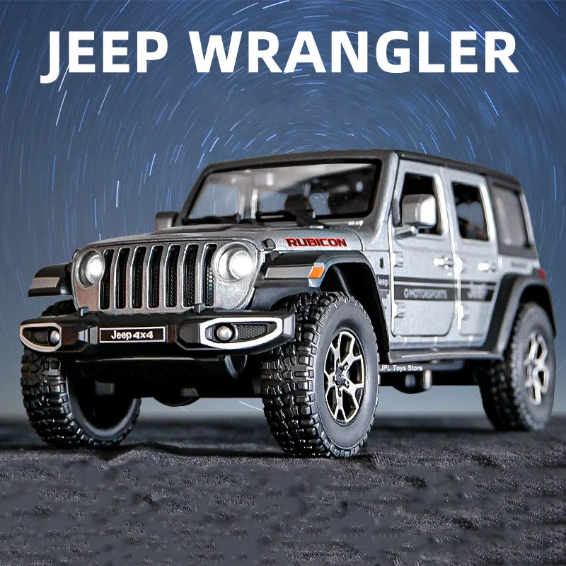 

Модель автомобиля Jeeps Wrangler 1:22, Литые металлические внедорожники, имитация звука светильник, коллекционные игрушки
