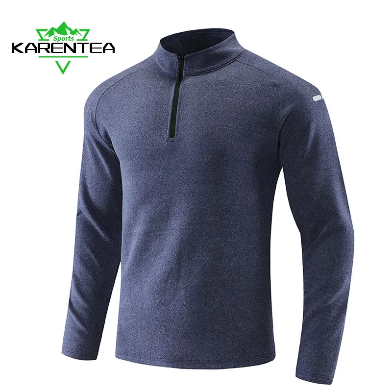 

Karentea Men Compression Running T Shirt Fitness Tight Long Sleeve Sport Tshirt Training Jogging Shirts Gym Sportswear Quick Dry