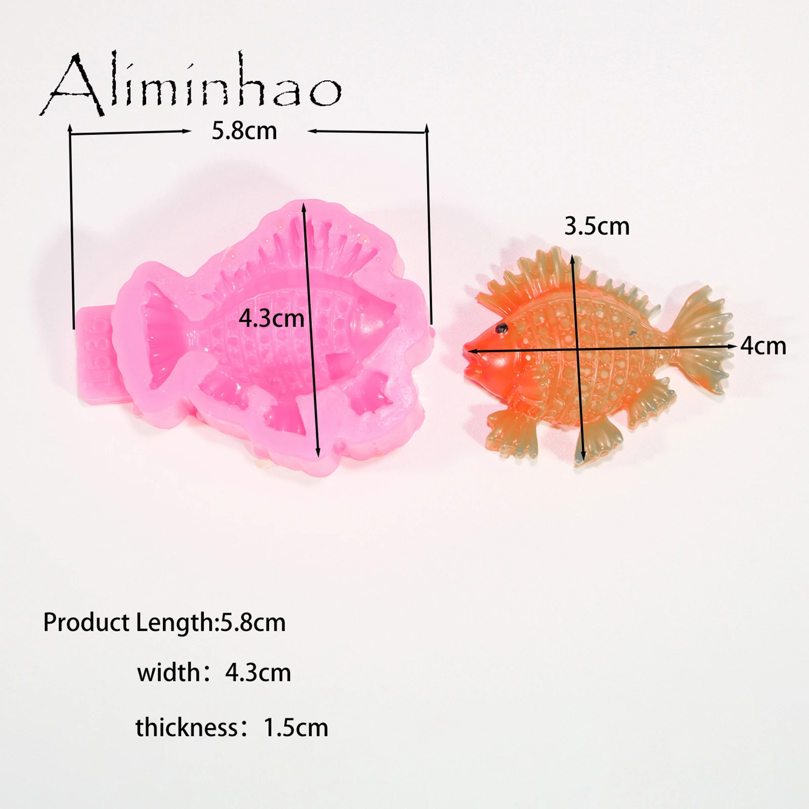 

Формы для эпоксидной смолы Aliminhao для ключей, рыбки, морской коньк, золотая рыбка