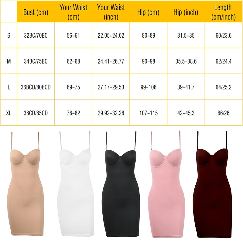 WECHERY Wrap Slip Dresses Women Body Shaper Shapewear Spaghetti Strap Bodycon Party Tube Full Length Ballroom Short Mini Dresses