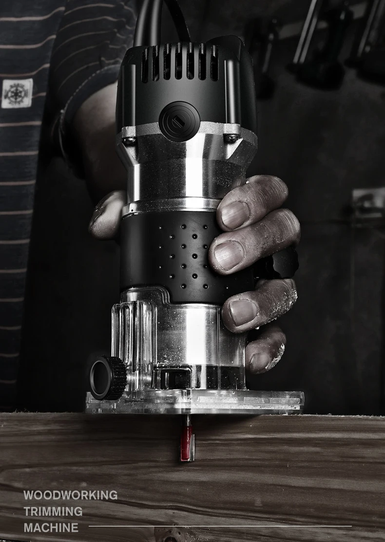 Деревообрабатывающий электрический триммер 800 Вт 30000 об/мин фрезерный станок по