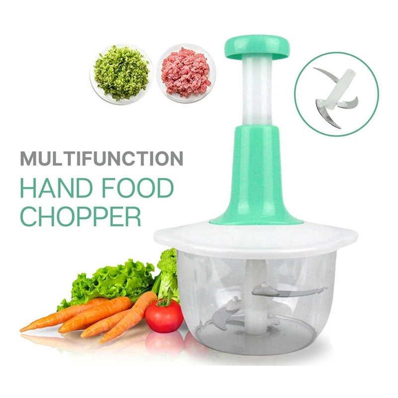 

Manual Food Processor Multifunctional Gourmet Cuisine Hand Pat Chopper Press Cutter Vegetable Meat Grinder