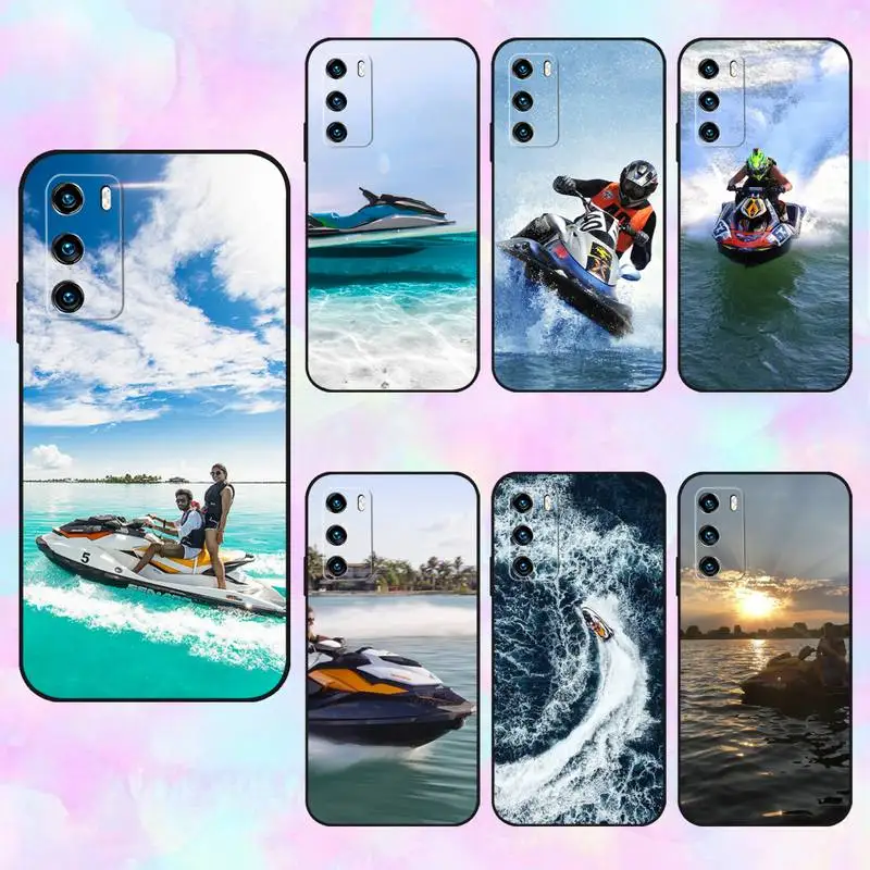 

Water Jet Phone Case For Huawei P30 Pro P20 P40 P10 Plus Lite Psmart 2020 Y5 Y6 2019 Y5 Y8s Y8p Silicone Cover