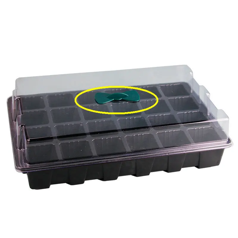 

3PCS/Set Plastic Nursery Pot 24-Hole Seed Grow Planter Box Greenhouse Seeding Garden Seed Pot Tray Plant Seedling Tray Flowerpot