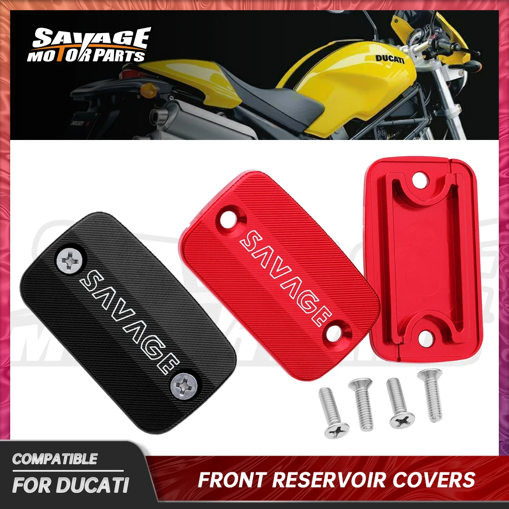 

For DUCATI MONSTER 400 620 750 800 S2R 2001-2007 Front Brake Clutch Reservoir Cover Oil Fluid Cylinder Cap Motorcycle Parts CNC