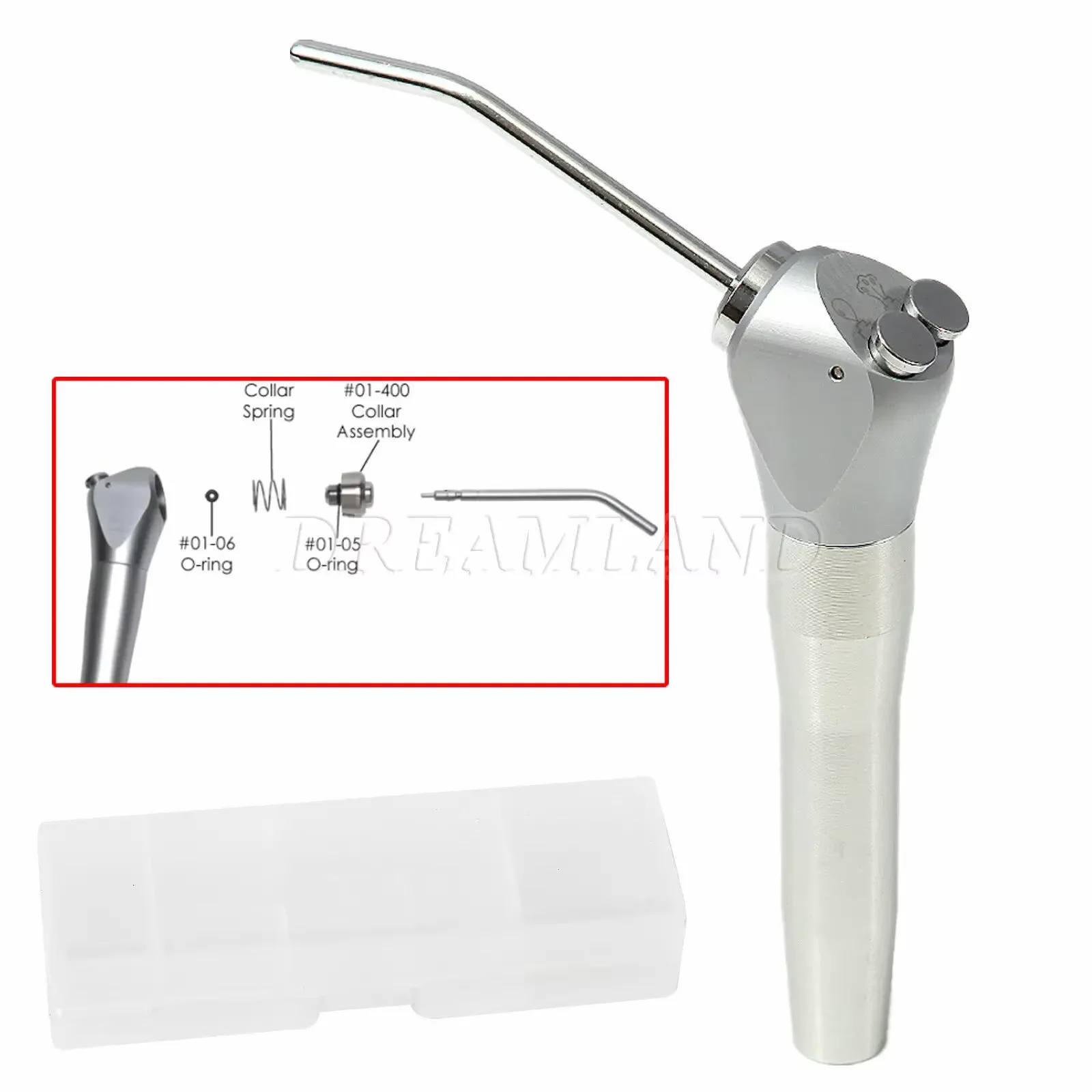 Фото Набор из 5 стоматологических трехходовых шприцев для подачи воздуха и воды с 10 насадками-трубками №5