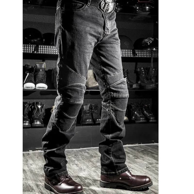 

Брюки для езды на мотоцикле мужские и женские, дышащие мотоциклетные джинсы с защитой от падения, защитное снаряжение, Осень-зима-весна