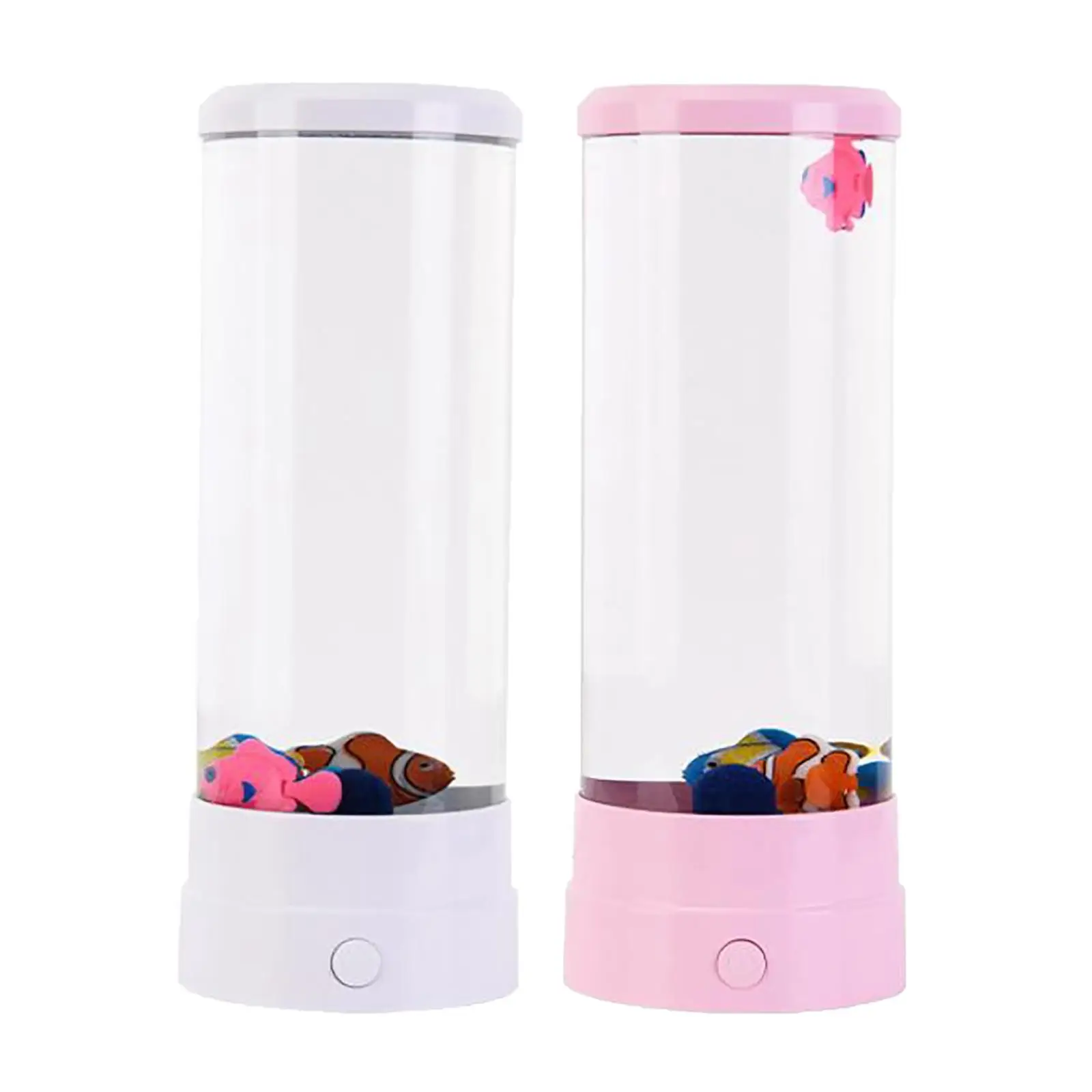 

LED Desktop Fish Lava Lamp Bubble Aquarium Water Tube Mood Lights Nightlight