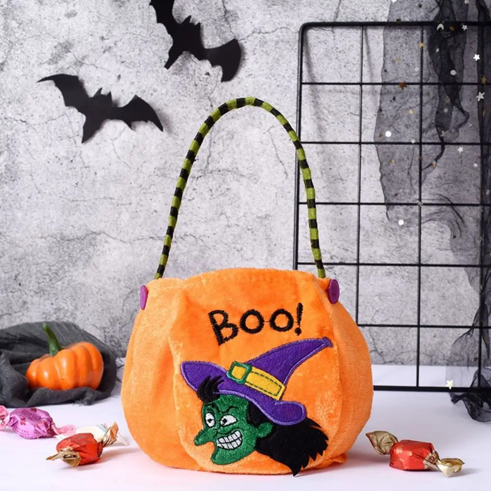 

Happy Witch Elf Party Decor Gift Bag Halloween Candy Bag Trick Or Treat Pumpkin Handbag