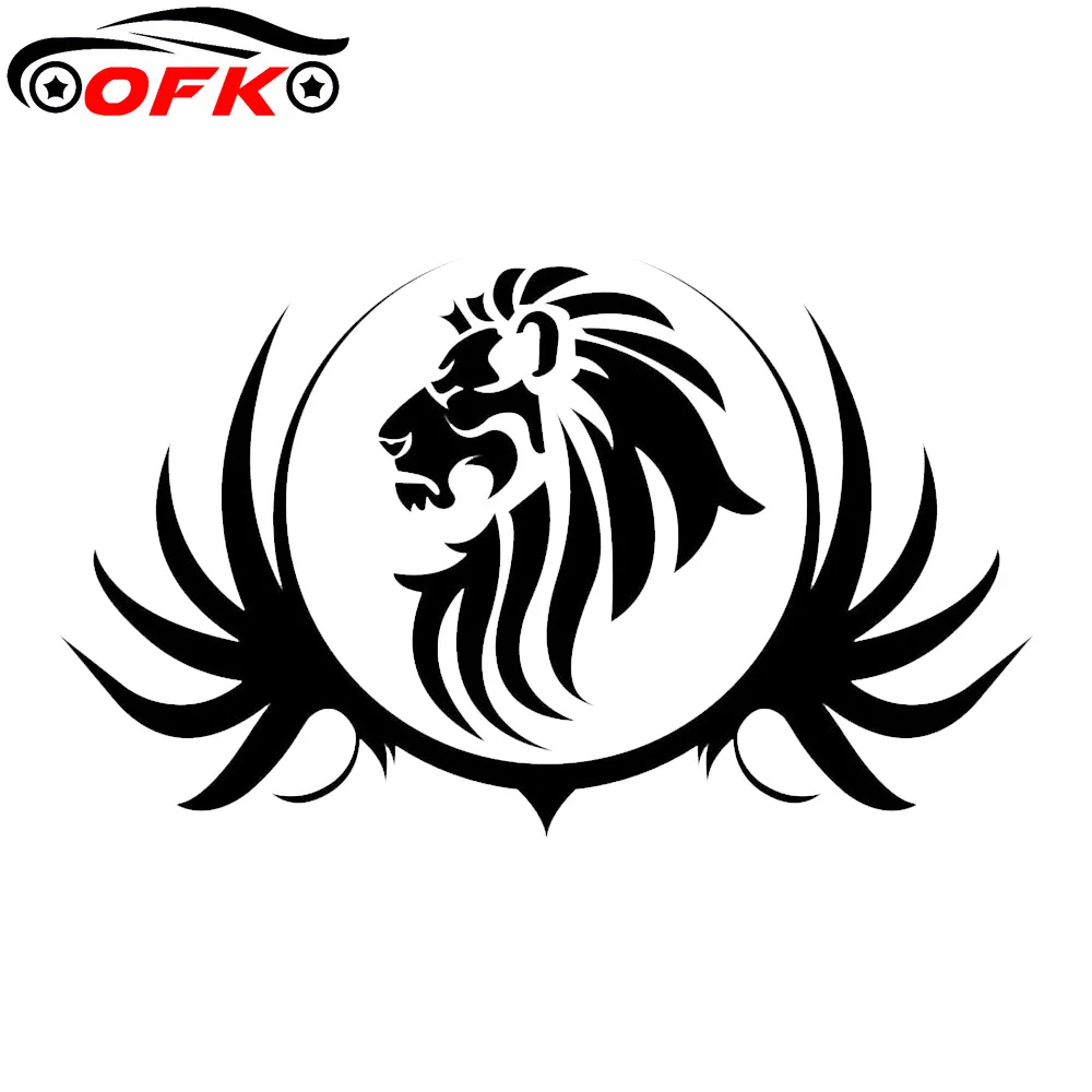 

Cool LION FAUVE TRIBAL Originality Vinyl Decal Car Sticker Car-Styling Window Bumper Accessories Black/Silver 15.5*9.3CM
