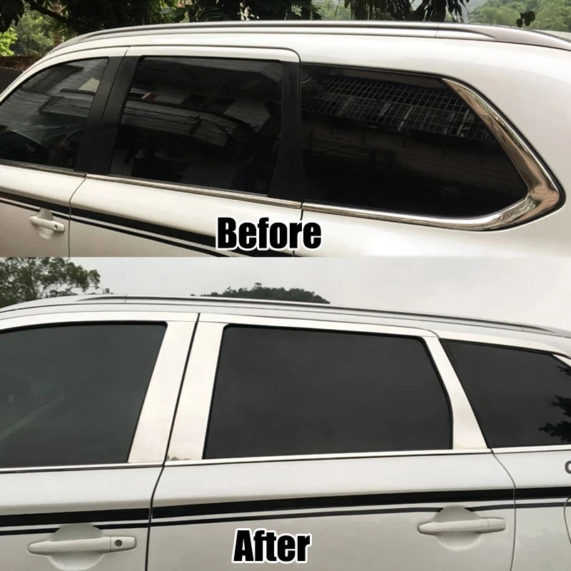 

Автомобильные аксессуары из нержавеющей стали для Mitsubishi Outlander 2013 -2016 2017-2020 21 Window B C, столбик, отделка, рамка, полоса, крышка